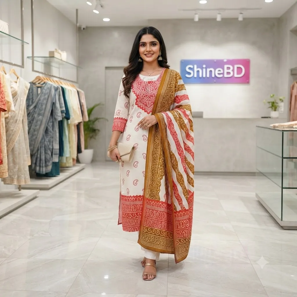 Three Piece  Cotton febrics