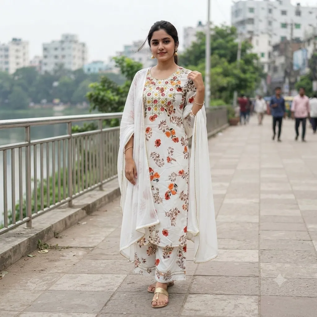 Three Piece  Cotton febrics