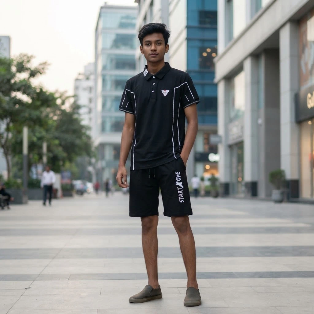 Polo Shirt and Half Pant Combo
