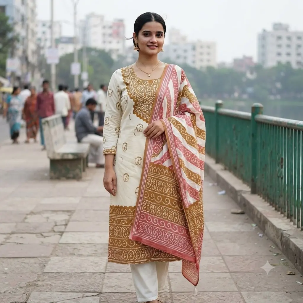 Three Piece  Cotton febrics