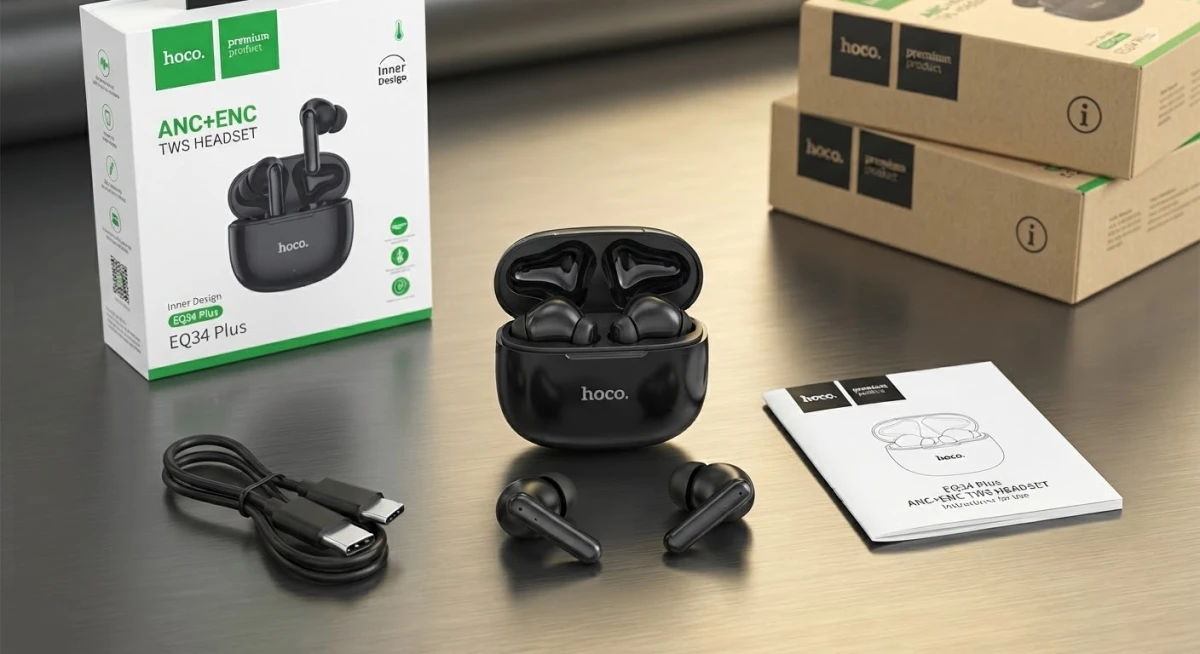 HOCO EQ34 Plus ANC+ENC TWS Headset