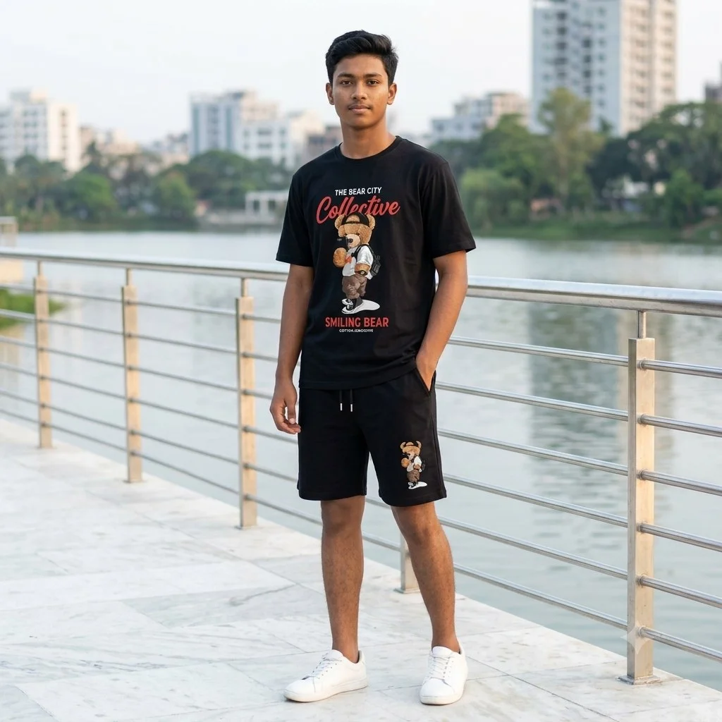 Premium Drop Shoulder T-Shirt & Pant Combo