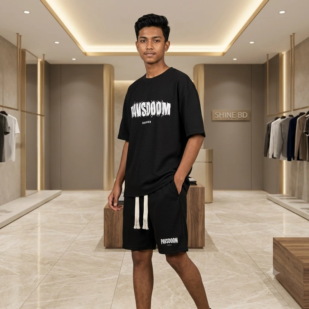 Premium Drop Shoulder T-Shirt & Pant Combo