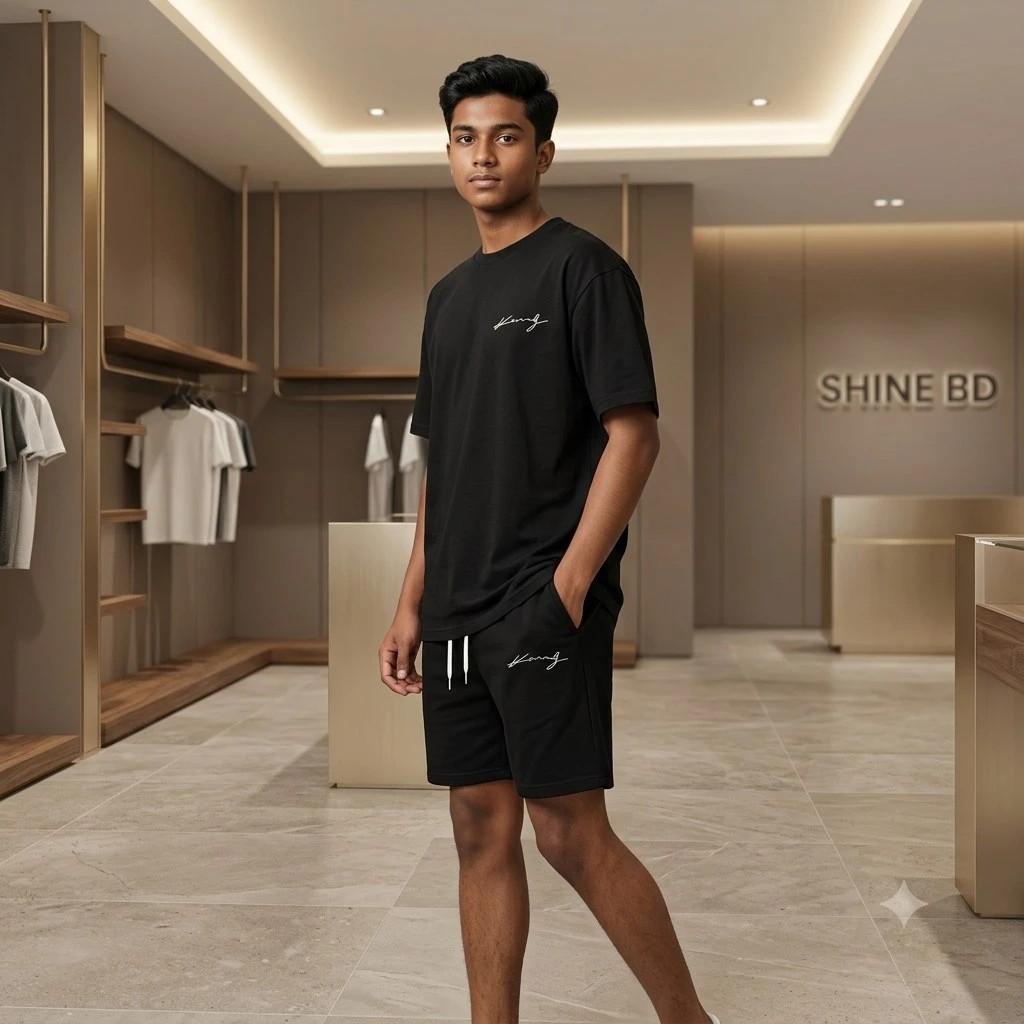 Premium Drop Shoulder T-Shirt & Pant Combo