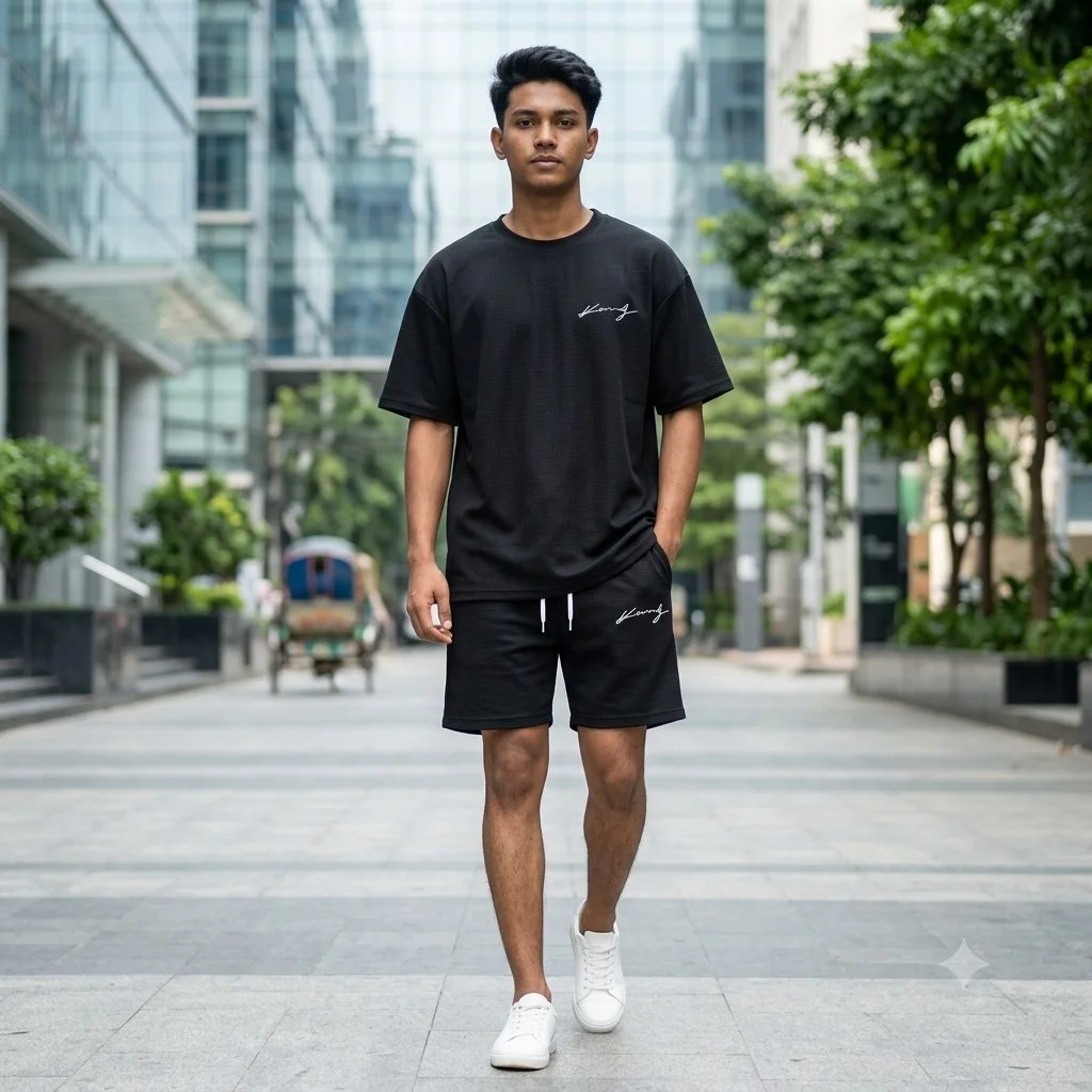 Premium Drop Shoulder T-Shirt & Pant Combo