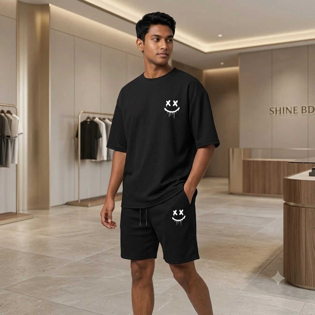 Premium Drop Shoulder T-Shirt & Pant Combo