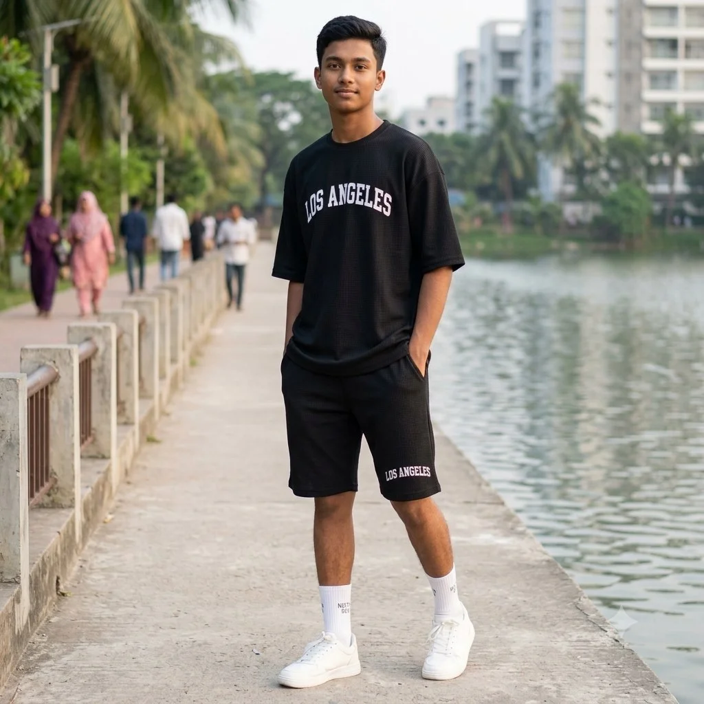 Premium Drop Shoulder T-Shirt & Pant Combo