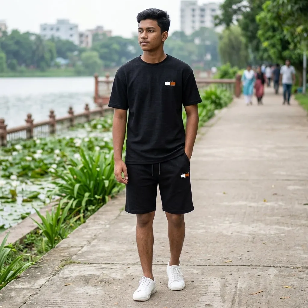 Premium Drop Shoulder T-Shirt & Pant Combo