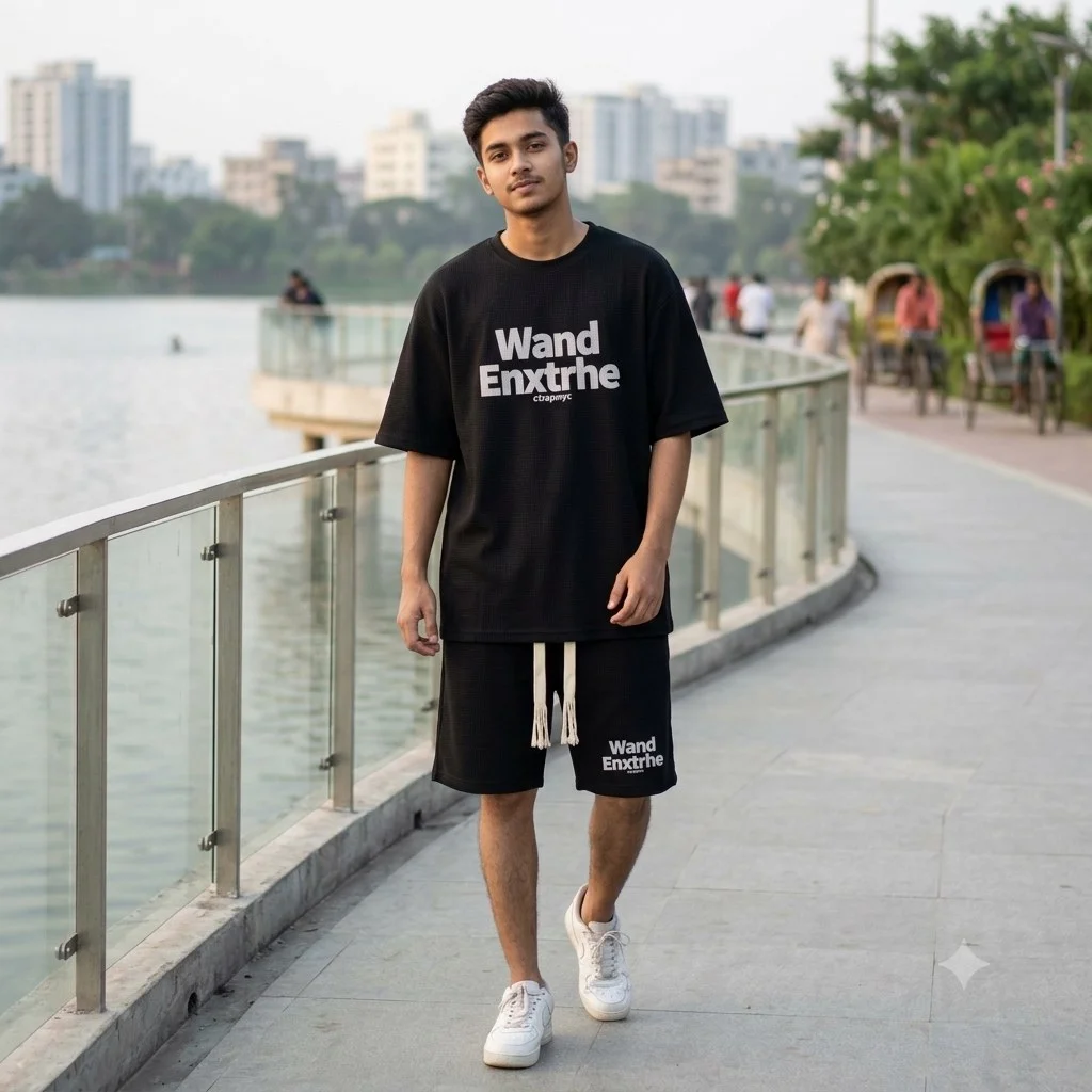 Premium Drop Shoulder T-Shirt & Pant Combo