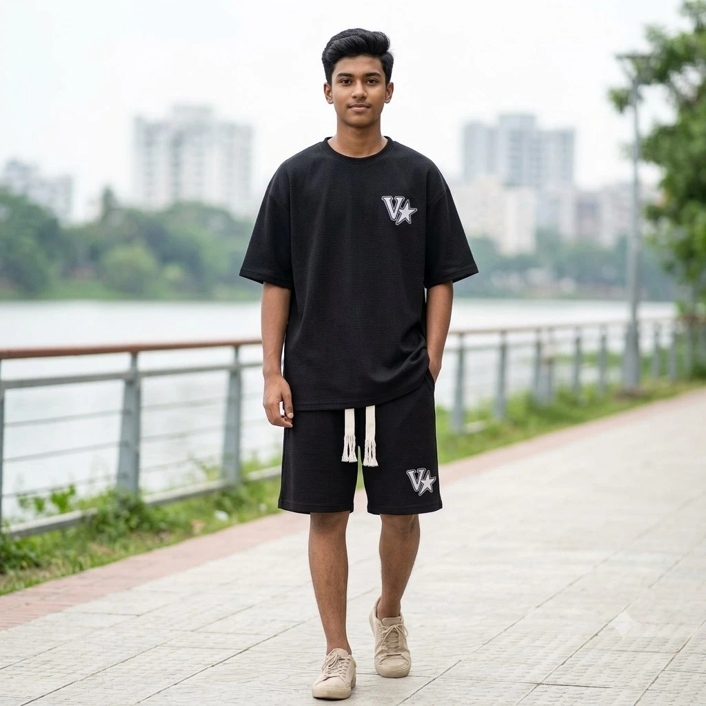 Premium Drop Shoulder T-Shirt & Pant Combo