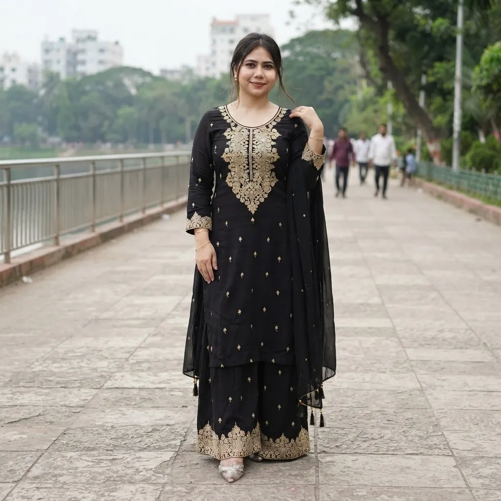Ac Cotton Garara Three Piece