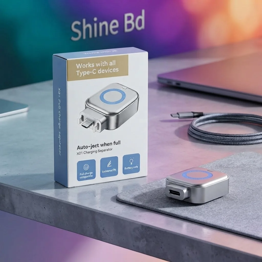 Auto Power-Off Fast Charging Adapter Auto Eject