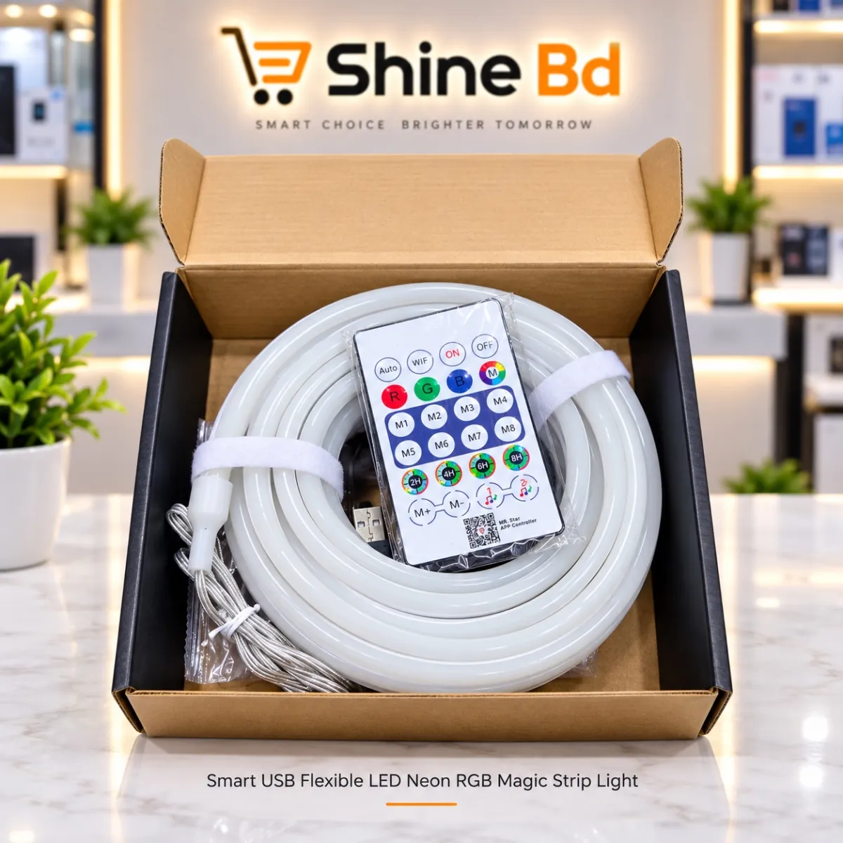 Smart USB flexible LED NEON RGB MAGIC Strip Light (5 m)