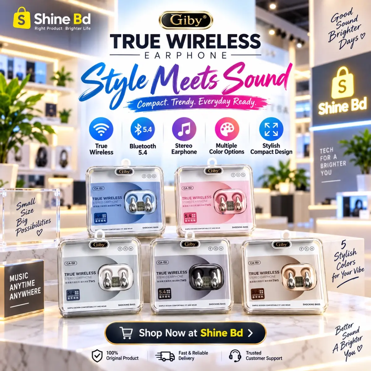 Giby true wireless earphone