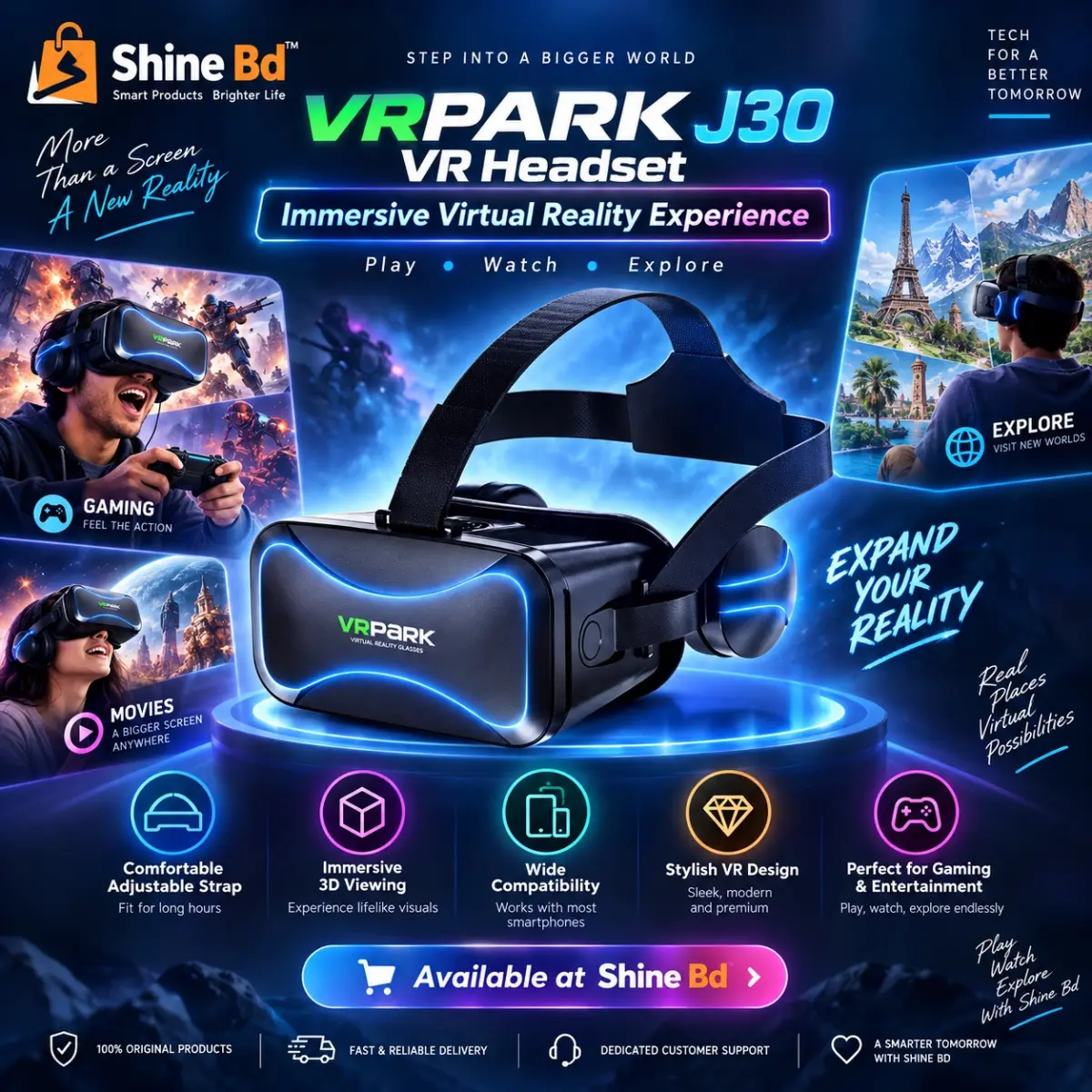 VRPARK J30 vr headset