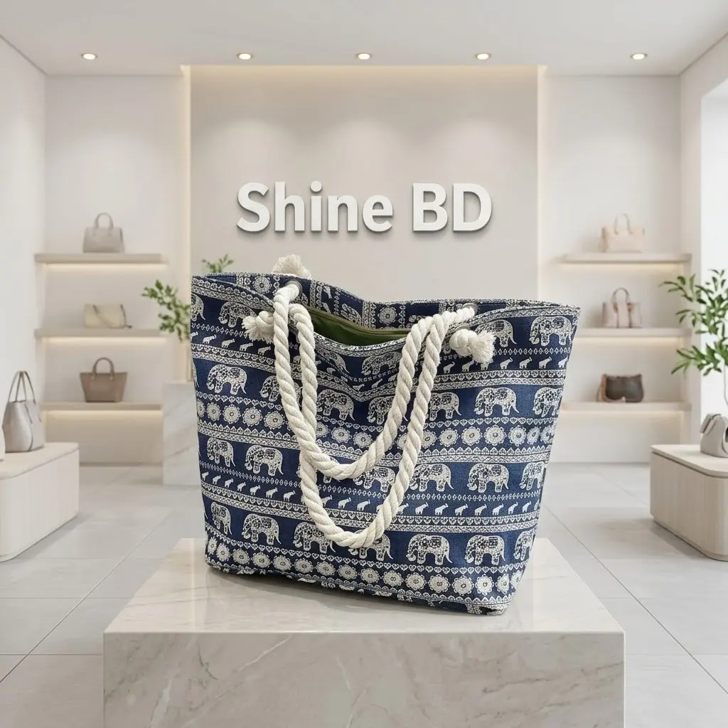 Floral canvas bag