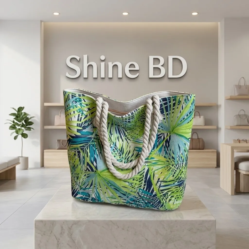 Floral canvas bag