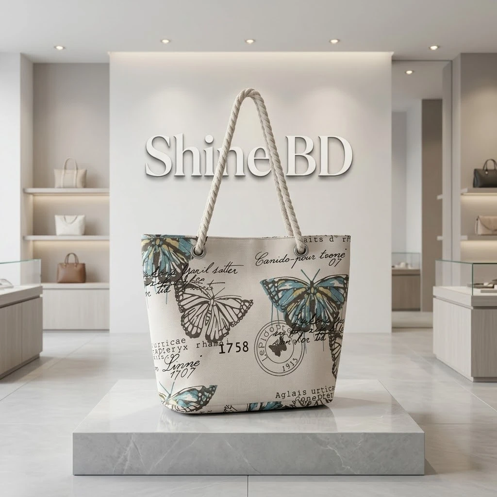Floral canvas bag