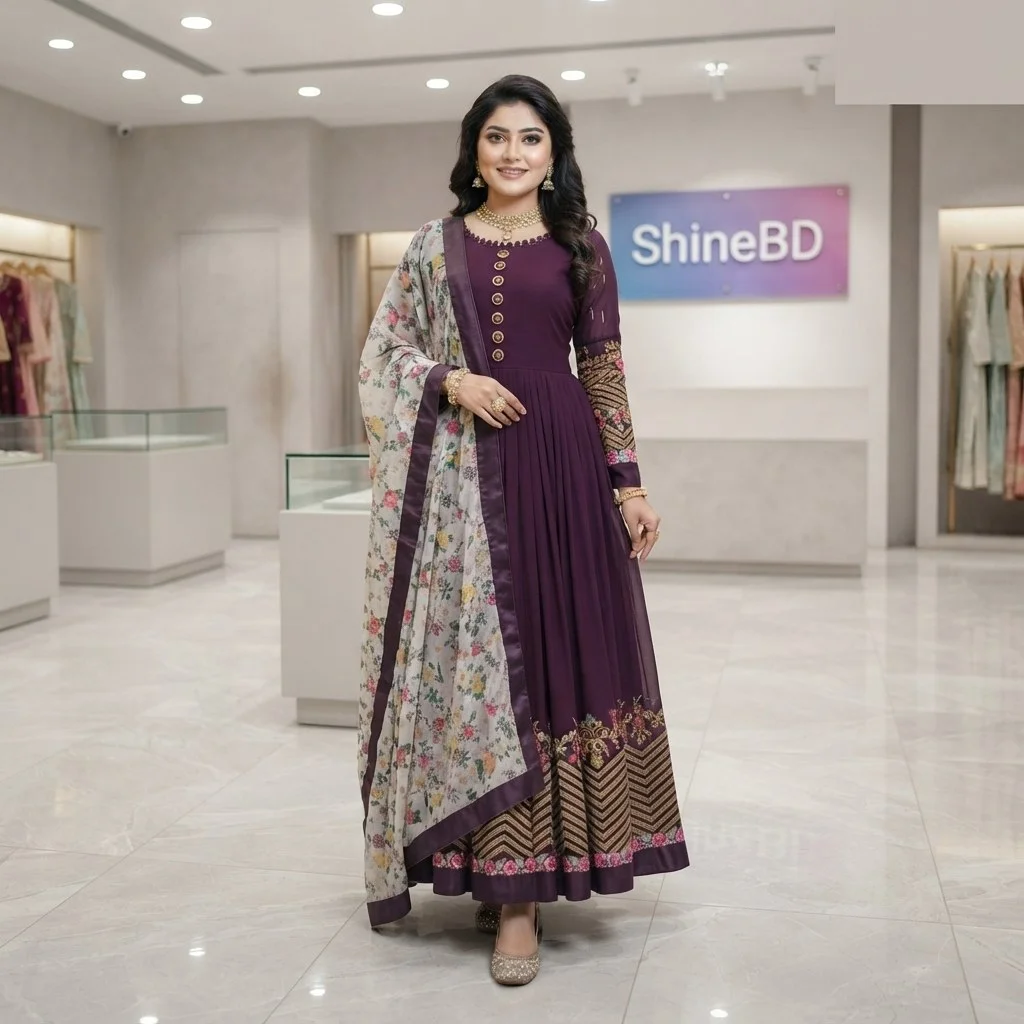 Jorjet Embroidery Party Dress