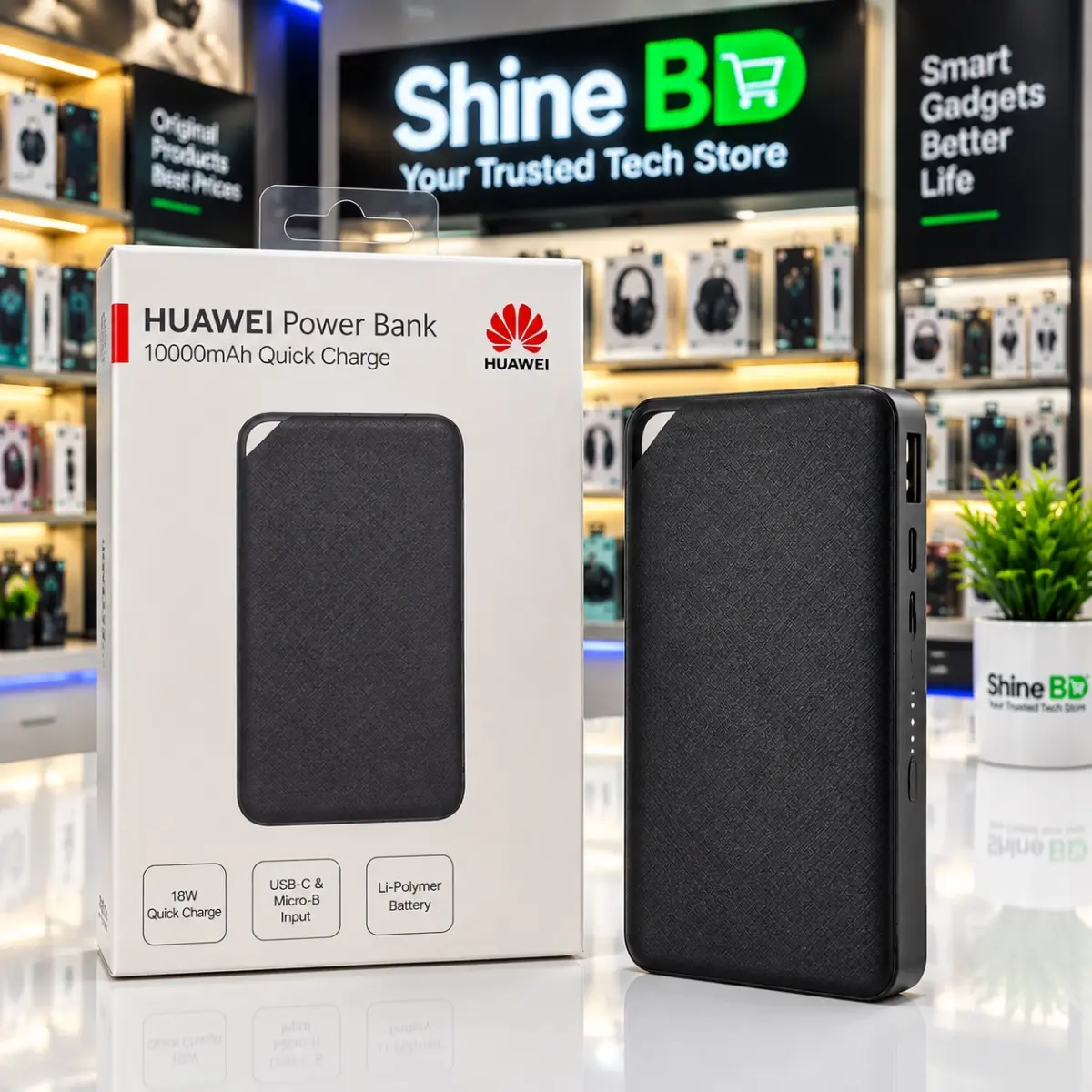 Huawei Quick Charge 2.0 Power Bank - 10,000mAh