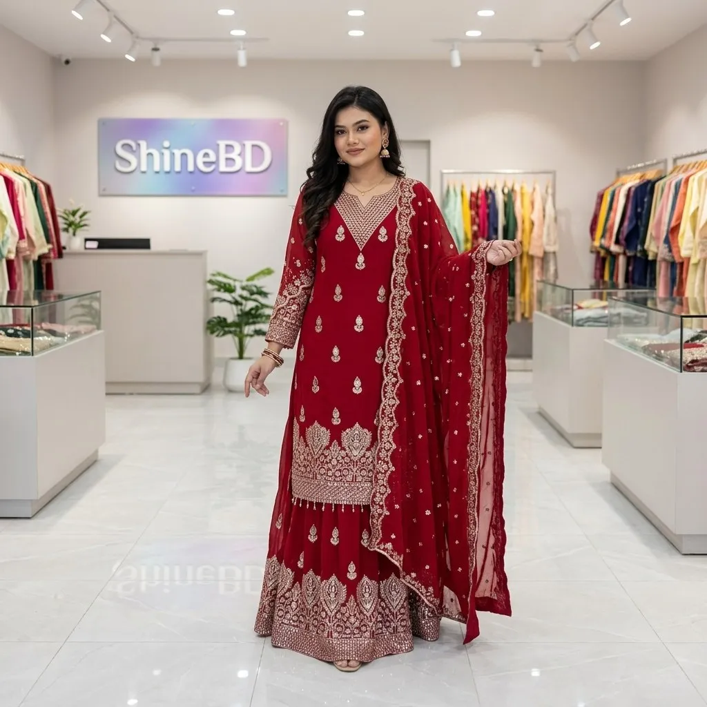 Premium Soft Jorjet Three piece