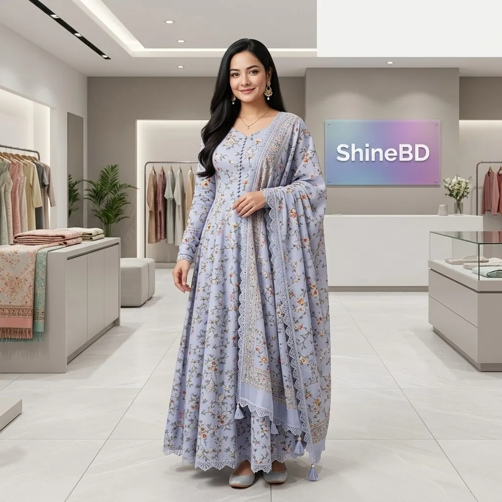 Hania Amir Inspired Digital Print Three Piece