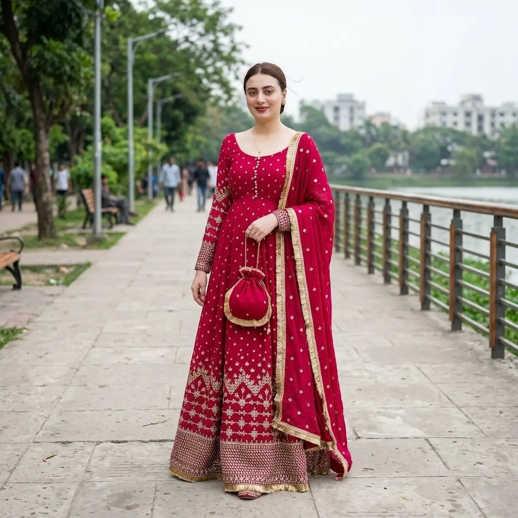 Indian Weightless Georgette Three-Piece