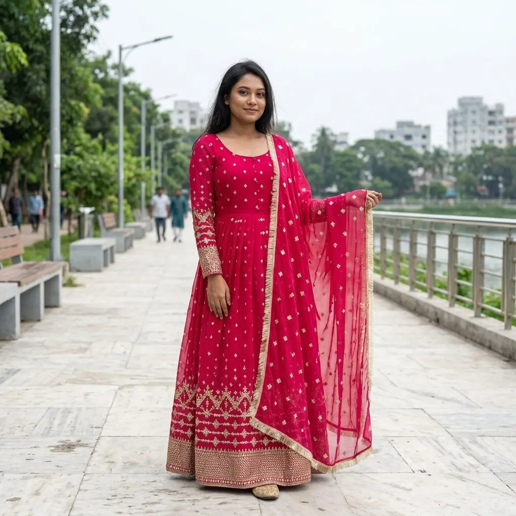 Indian Weightless Georgette Three-Piece