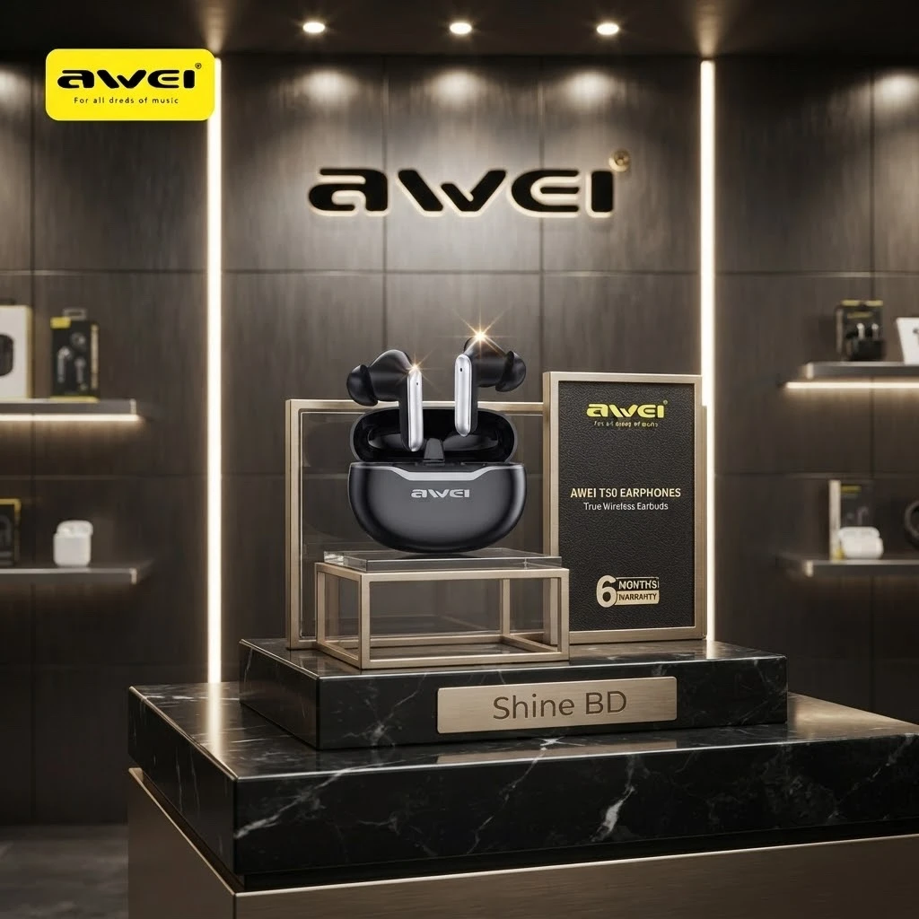 Awei T50 Wireless Headphones Bluetooth 5.3 Earbuds With Mic ( 6-Month Official Warranty )