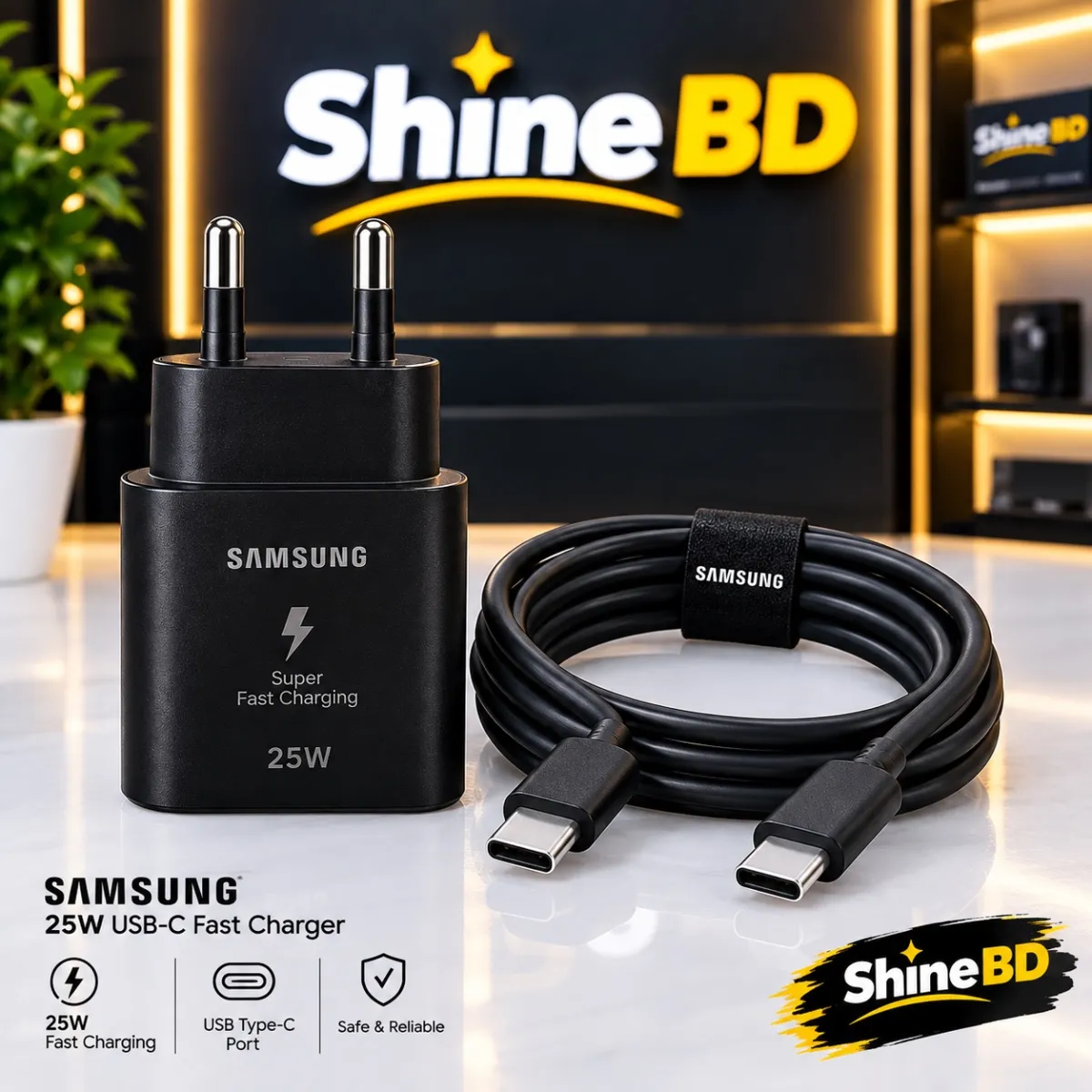 Samsung 25W PD Charger Type C to Type C