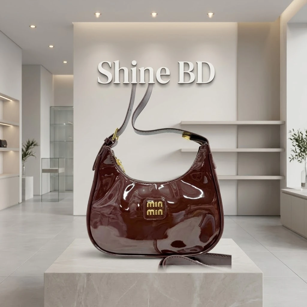 New minmin glossy purse