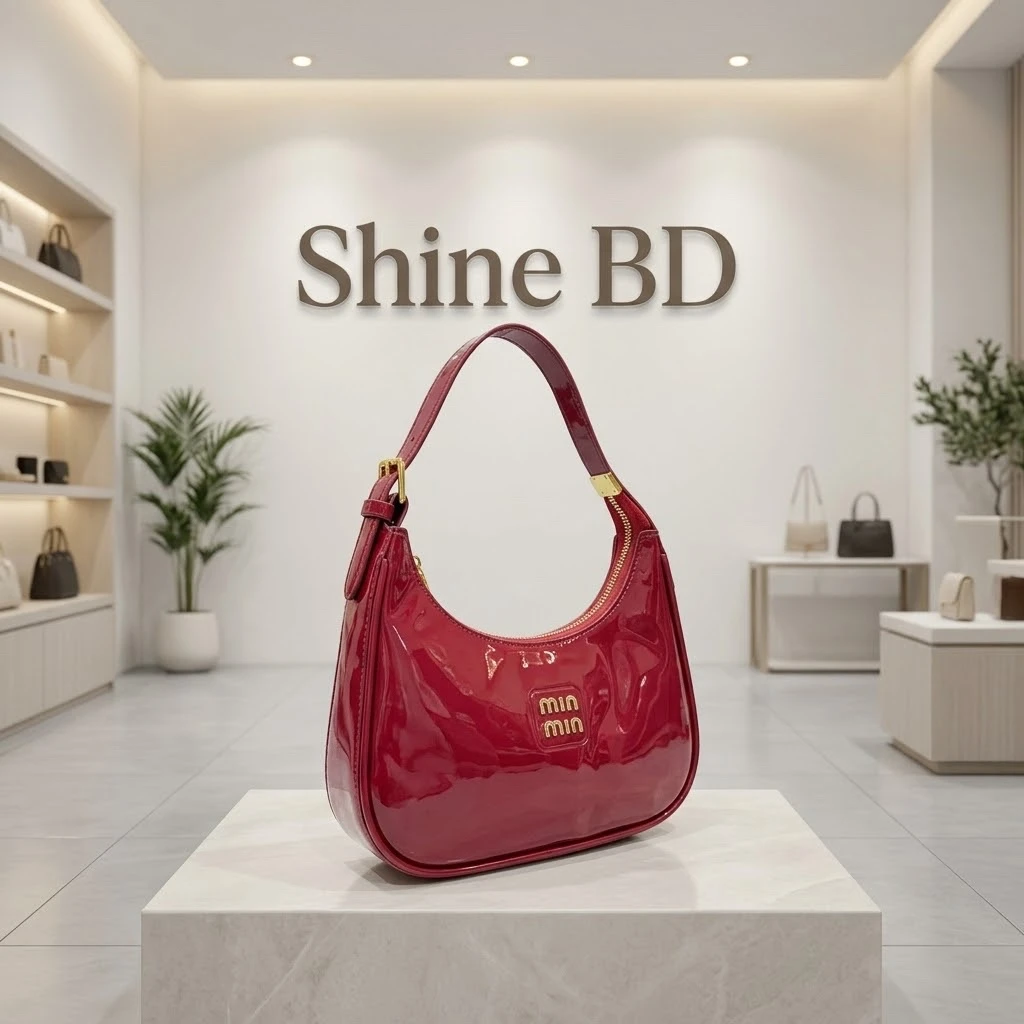 New minmin glossy purse