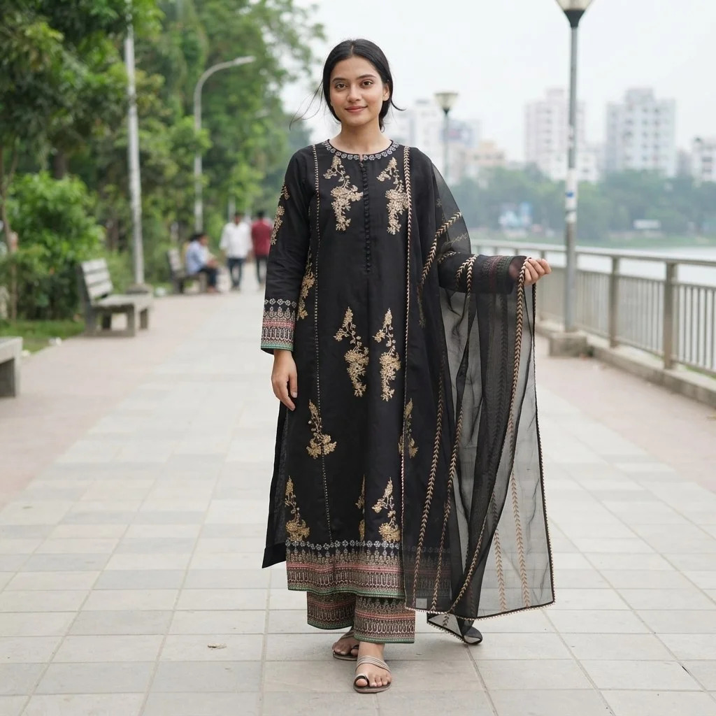 Ready Made Afsan Print Three Piece