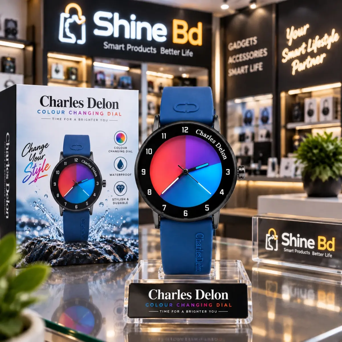 Charles Delon Waterproof Color-Changing Watch