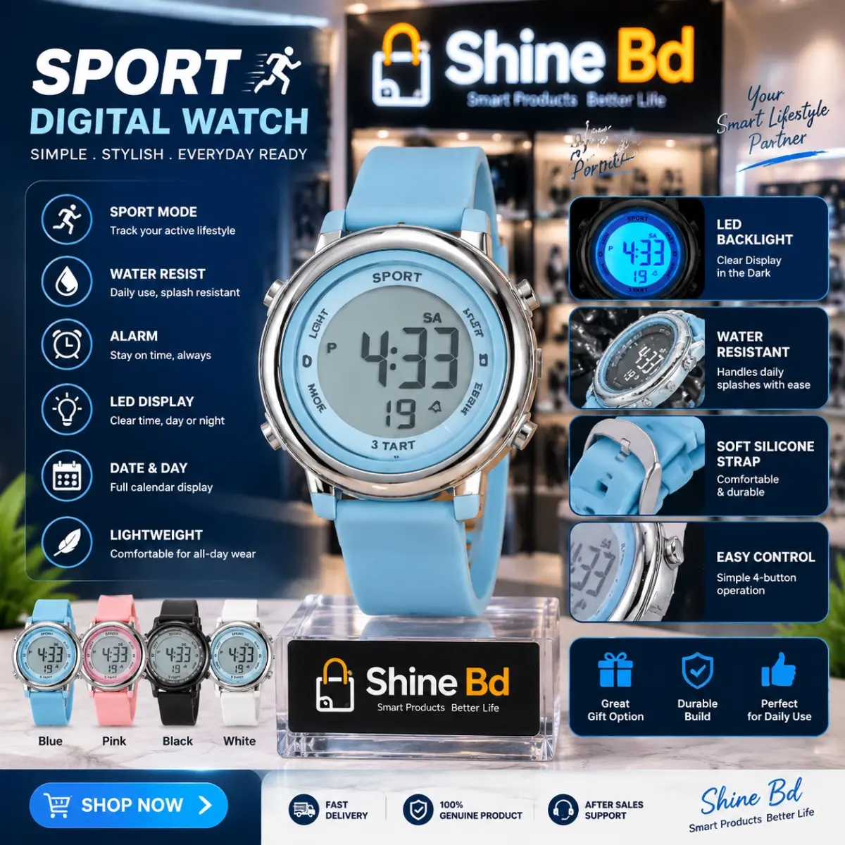 DEFOU Digital Sports Watch