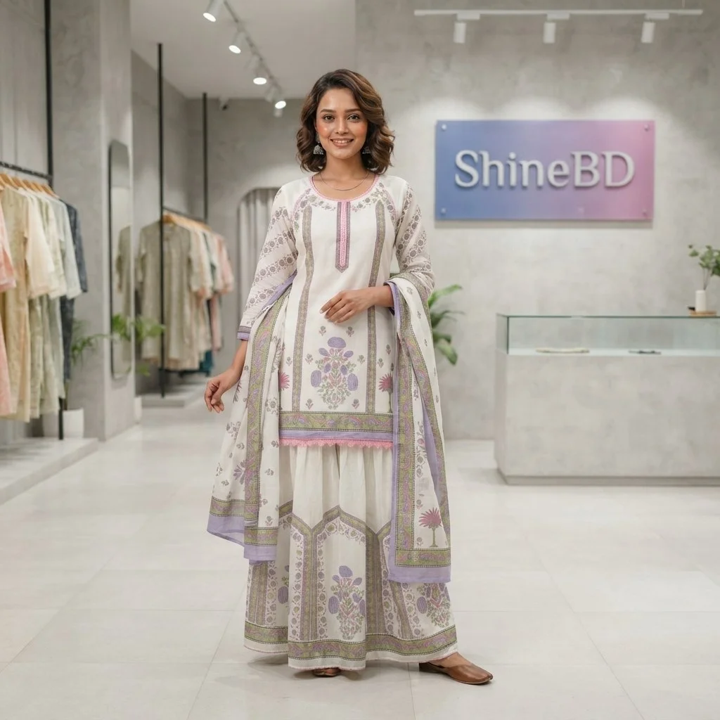 Sharara Three Piece