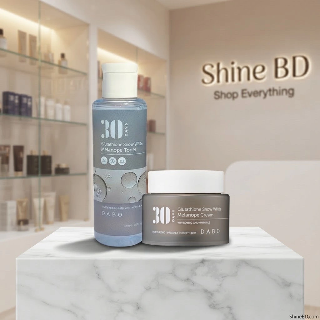 Dabo 30 Days Glutathione Snow White Melanope Toner 150ml & Cream – Combo