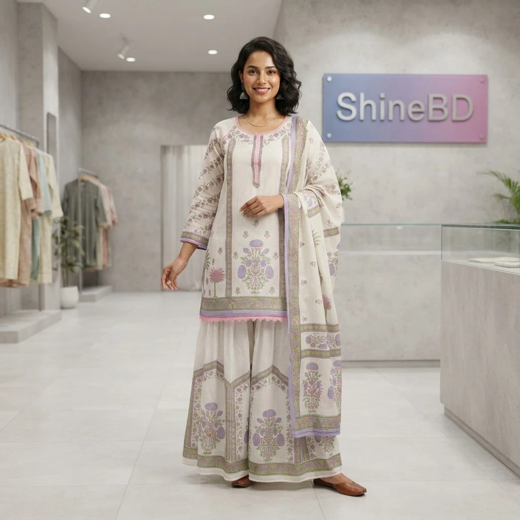 Sharara Three Piece