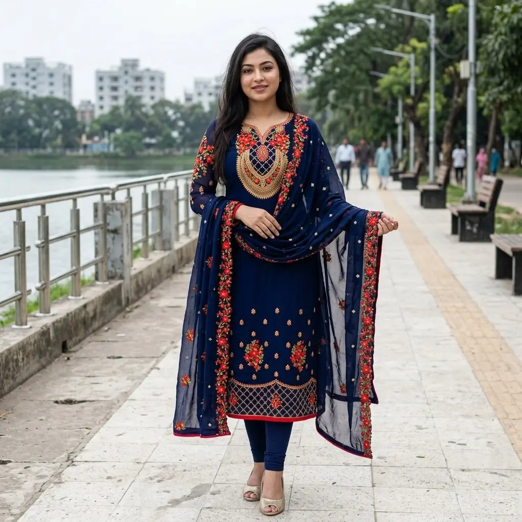 Soft Georgette Four Piece