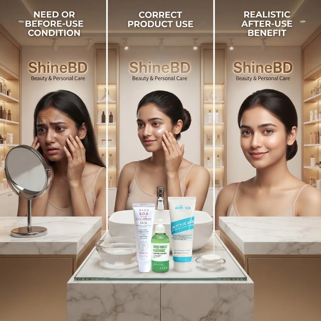 Sensitive Skin Care Combo: S.O.S Recovery CICA Cream, Nature Skin Salicylic Acid, Green Tomato Ampoule