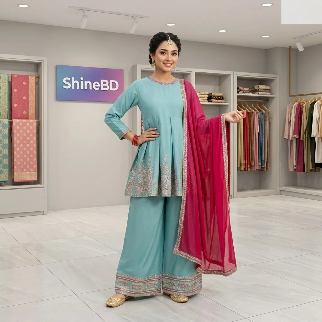 Diamond Georgette Three Piece