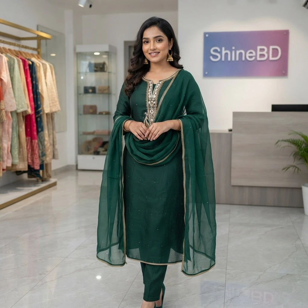 Embroidery Three Piece