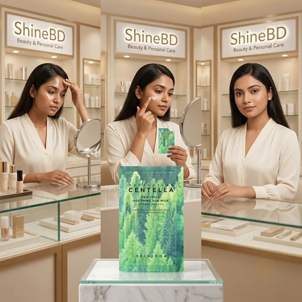 SKIN1004 Madagascar Centella Tea-Trica Soothing Sun Milk SPF50+ PA++++ 1.5 ml.  10 Packed packages