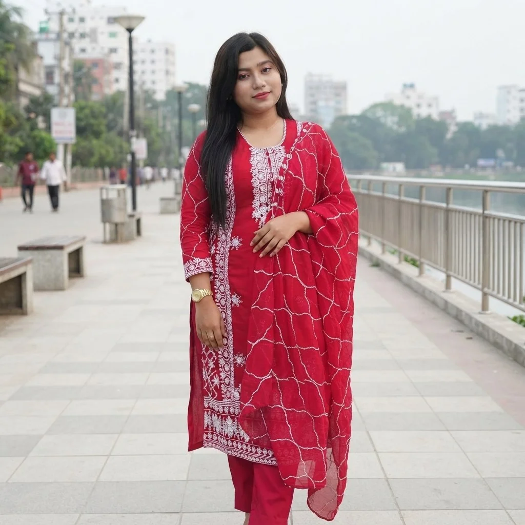 Georgette Embroidery Four Piece