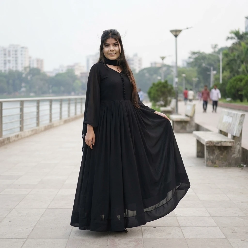 জরজেট থ্রী-পিস