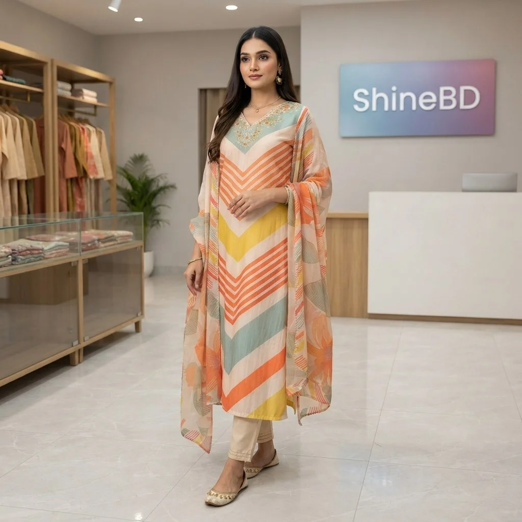 Readymade Cotton Three Piece