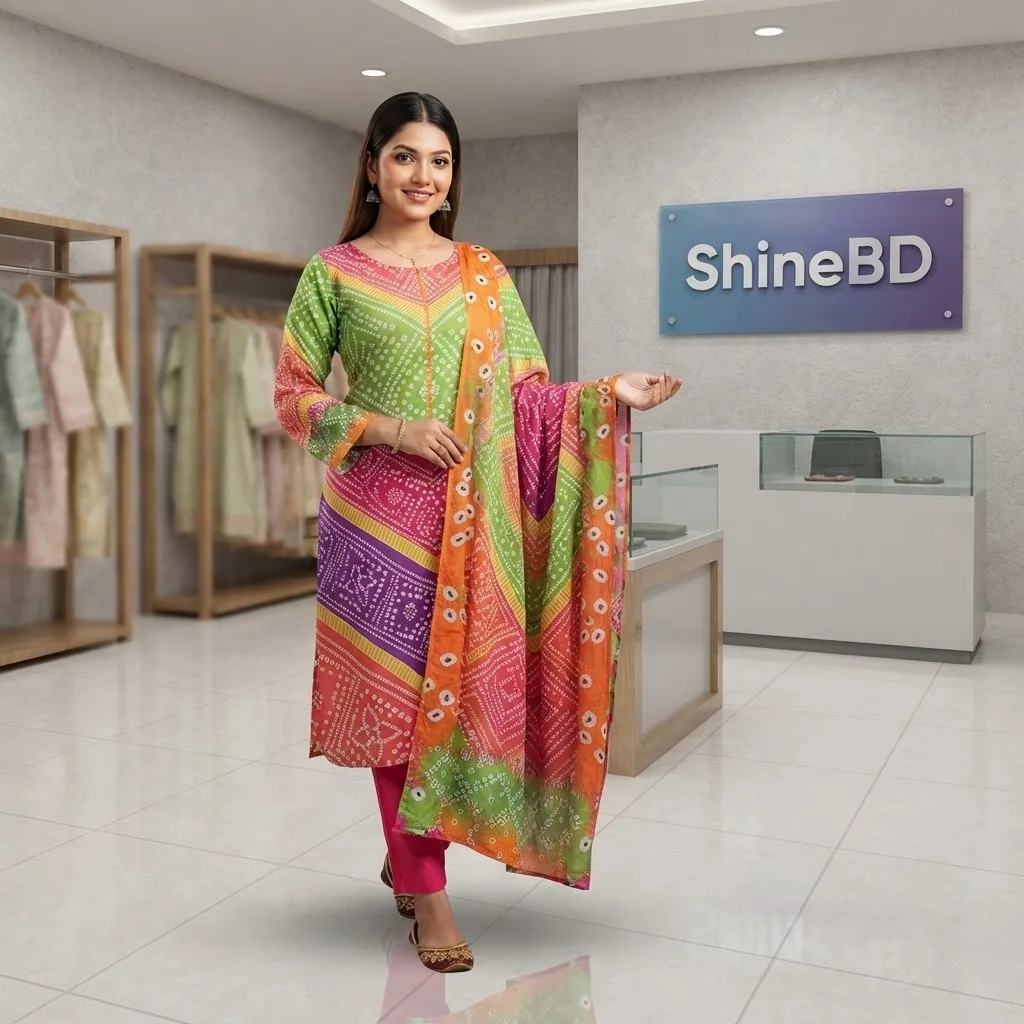 Readymade Cotton Three Piece