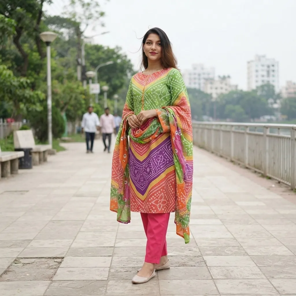 Readymade Cotton Three Piece