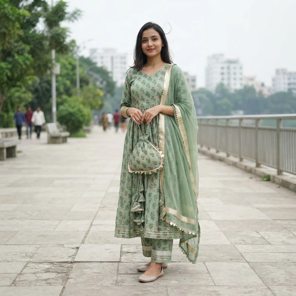 Lilen Three Piece Gown