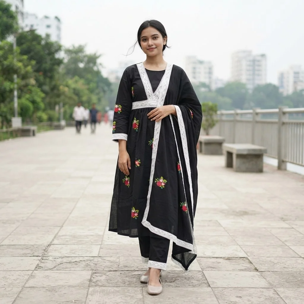 Gown Embroidery 2 piece
